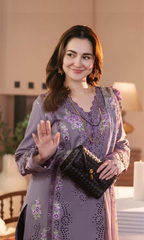 Maria.b - 3PC Embroidered Chickenkari Lawn Suit              jD. 2680