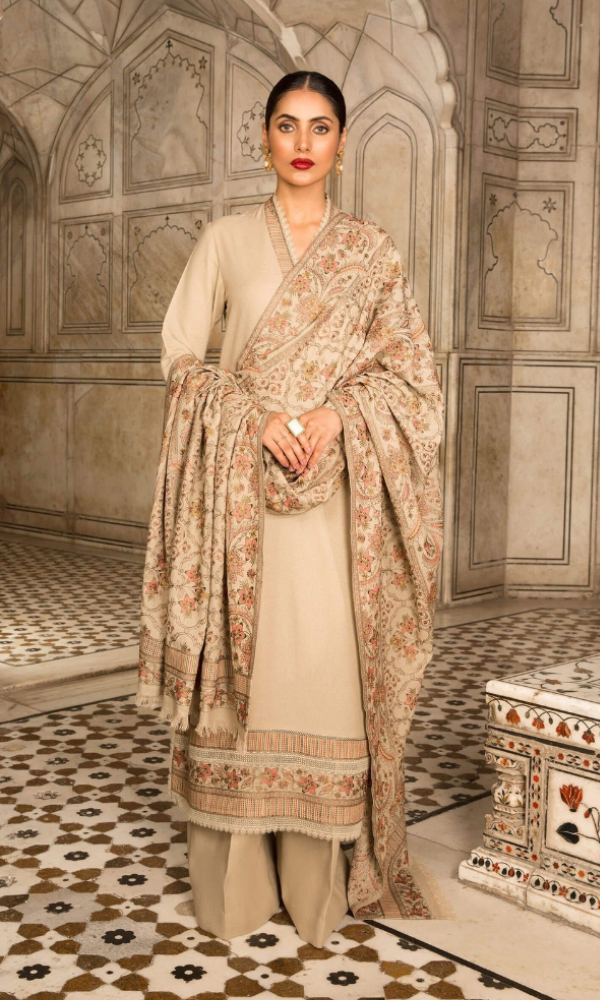 Bareeze - 3PC Dhanak Embroidered Suit