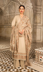 Bareeze - 3PC Dhanak Embroidered Suit