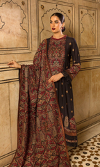 Bareeze -3PC Dhanak Embroidered Suit -