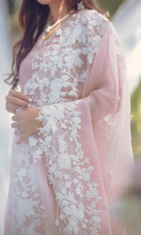 Baroque 3PC Full Embroidered Lawn Shirt With Embroidered Duppata