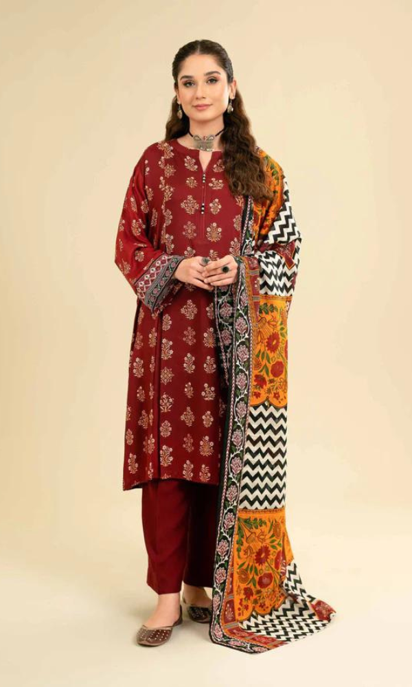 Nishat - 3PC Embroidered Lawn Suit