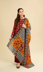 Nishat - 3PC Embroidered Lawn Suit