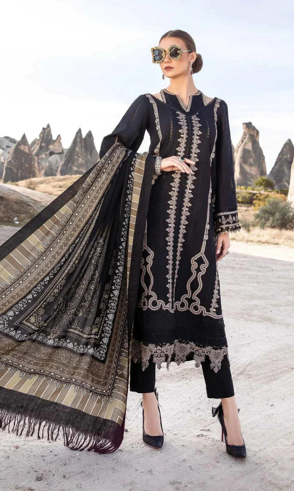 Maria.B - 3PC Embroidered Lawn Suit