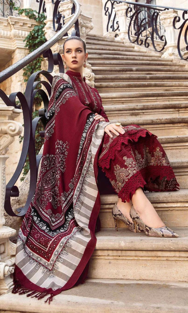 Maria.B - 3PC Embroidered Lawn Suit