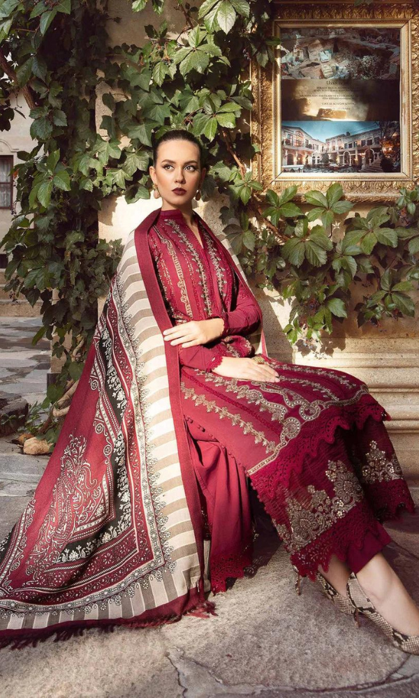 Maria.B - 3PC Embroidered Lawn Suit