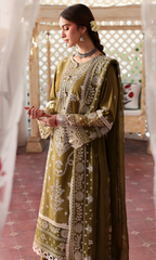 Maria.B 3PC Fully Embroidered Dhanak Shirt