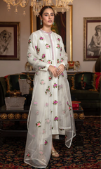 Bareeze - 3PC Embroidered Shamoz Silk Suit - BR06
