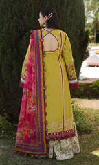 Hussain Rehar 3PC Heavy Embroidered Dhanak Suit ( Printed Woolen Shawl ) HRN#1063