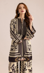 Sapphire - 2PC Printed Shamoz Silk Suit - SP001
