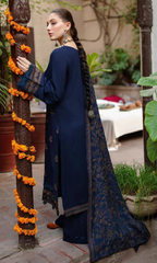Bareeze - 3PC Embroidered Shirt With Heavy Embroidered Dhanak Shawl br_605