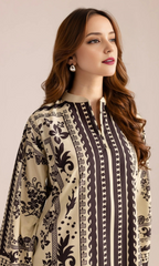 Sapphire - 2PC Printed Shamoz Silk Suit - SP001