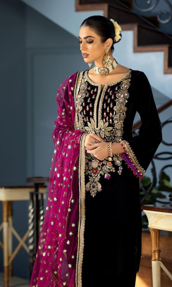 Khuda Baksh - 3PC Embroidered Suit - KB021