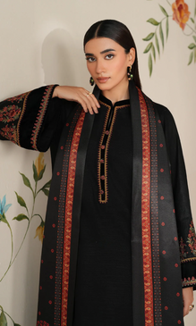 Baroque 3PC Heavy Embroidered Dhanak Suit ( Printed Woolen Shawl )MRB#1027