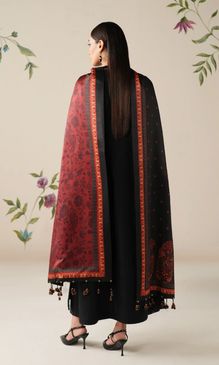 Baroque 3PC Heavy Embroidered Dhanak Suit ( Printed Woolen Shawl )MRB#1027