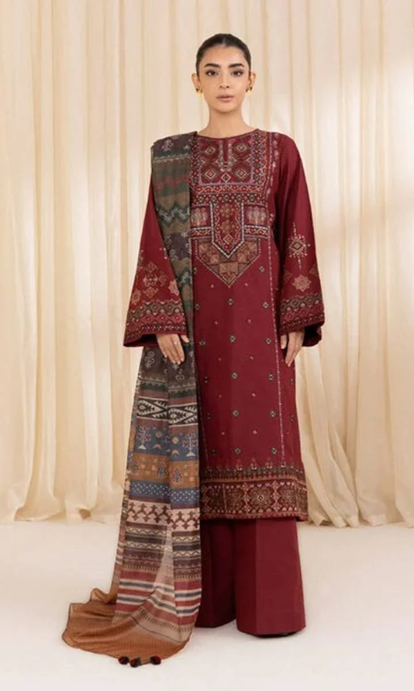 Sapphire - 3PC Heavy Embroidered Lawn Suit - AkA15