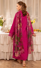 Maria.B 3PC (Unstitched) Embroidered Lawn Suit JZ-99