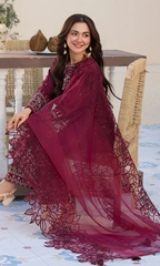 Qalamkar 3PC Fully Embroidered Lawn Suit Qlm#1