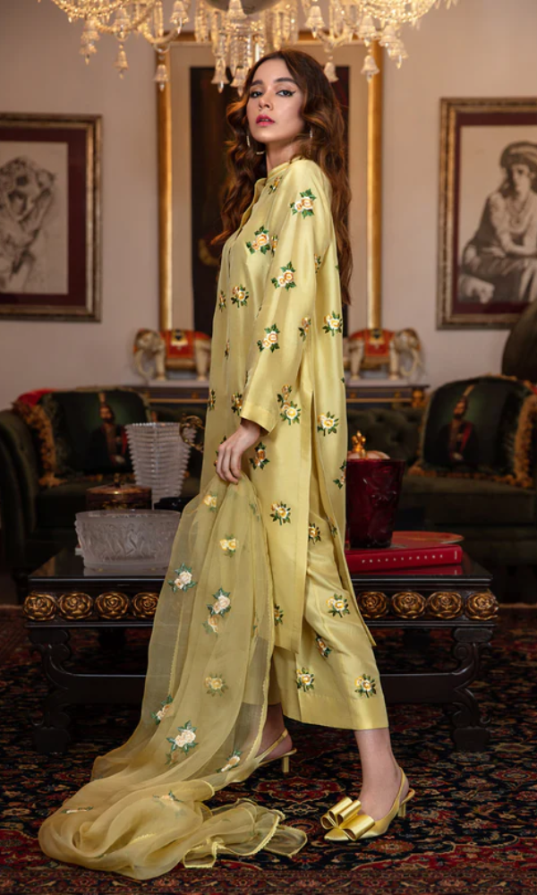 Bareeze - 3PC Embroidered Shamoz Silk Suit - BR10