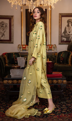 Bareeze - 3PC Embroidered Shamoz Silk Suit - BR10