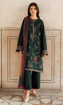 Jazmin - 3PC Embroidered Dhanak Suit