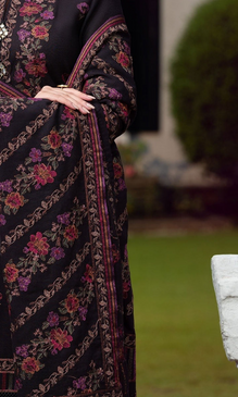 Bareeze - 3PC Embroidered Shirt With Heavy Embroidered Dhanak Shawl