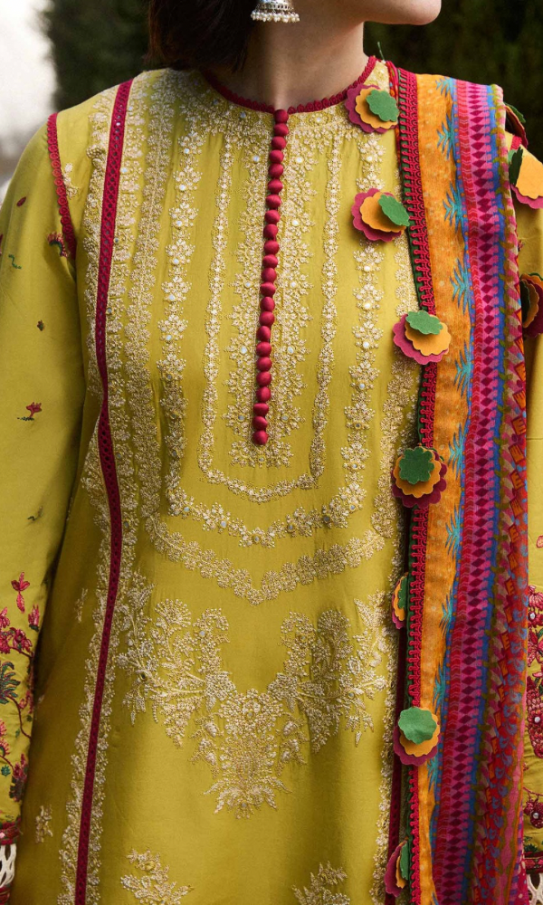 Hussain Rehar 3PC Heavy Embroidered Dhanak Suit ( Printed Woolen Shawl ) HRN#1063
