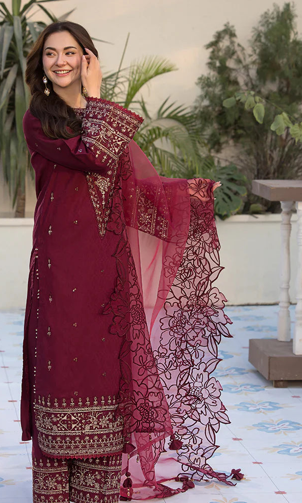 Qalamkar 3PC Fully Embroidered Lawn Suit Qlm#1