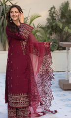 Qalamkar 3PC Fully Embroidered Lawn Suit Qlm#1