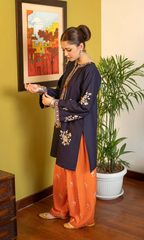 Jazmine 3PC Heavy Embroidered Dhanak Suit ( Embroidered Dhanak Shawl ) JZM#1065
