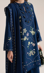 Maria.B 3PC Heavy Embroidered Dhanak Suit ( Four-sided Embroidered Dhanak Shawl )