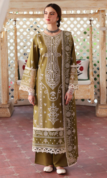 Maria.B 3PC Fully Embroidered Dhanak Shirt