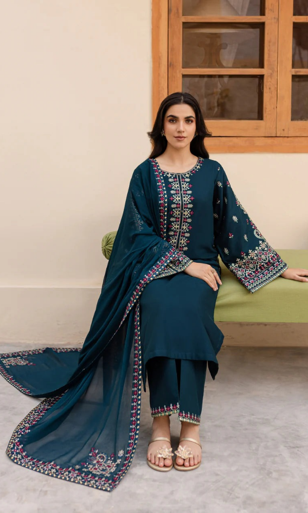 Batik - 3PC Heavy Embroidered Lawn Suit