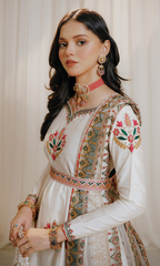 Peraan - 3PC Embroidered Premium Raw Silk Frock - RR59