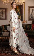 Bareeze - 3PC Embroidered Shamoz Silk Suit - BR06