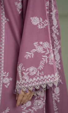 Cross Stitch 3PC Fully Embroidered Dhanak Suit SS-900