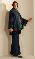 Jazmine 3PC Heavy Embroidered Dhanak Suit ( Embroidered Dhanak Shawl ) JZM#1065