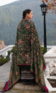 Hussain Rehar 3PC Fully Embroidered Dhanak Shirt mb _520