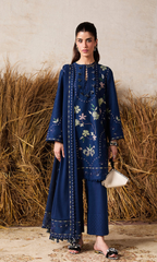 Maria.B 3PC Heavy Embroidered Dhanak Suit ( Four-sided Embroidered Dhanak Shawl )