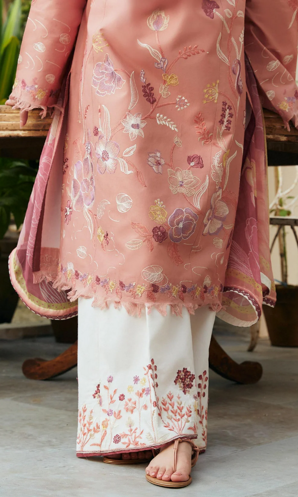 Zara Shahjahan 3PC Unstitched Embroidered Lawn Suit ZS-2986