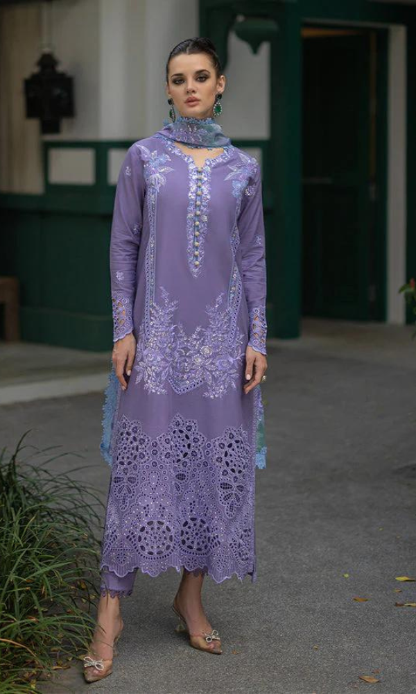 Maria.B - 3PC Chickan Kari Embroidered Lawn Suit