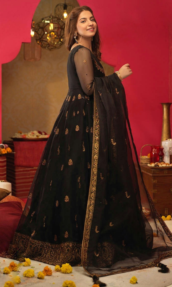 Asim Jofa - 3PC Embroidered Premium Frock - ASM#1062