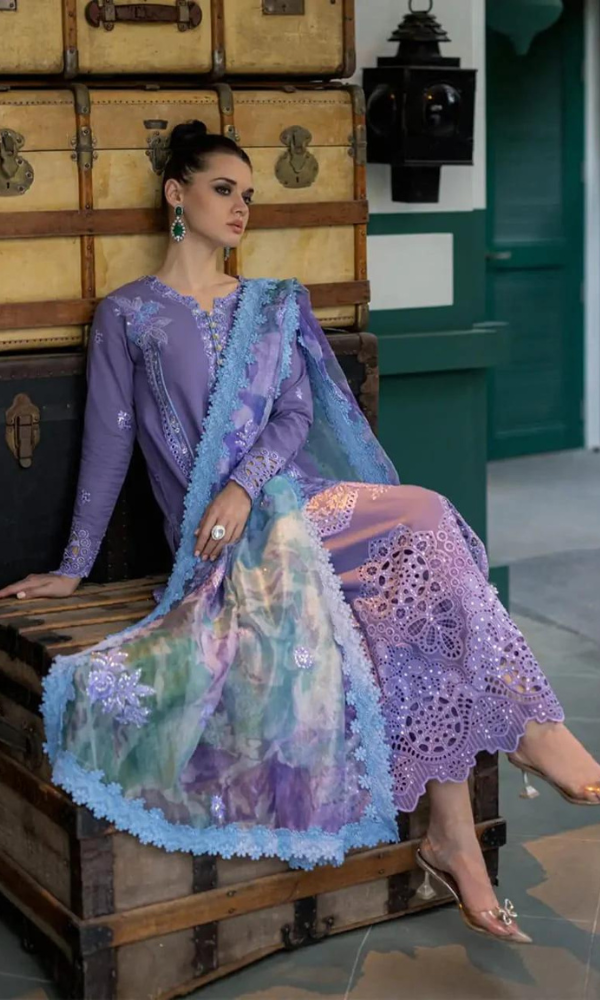 Maria.B - 3PC Chickan Kari Embroidered Lawn Suit