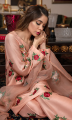Bareeze - 3PC Embroidered Shamoz Silk Suit - BR09