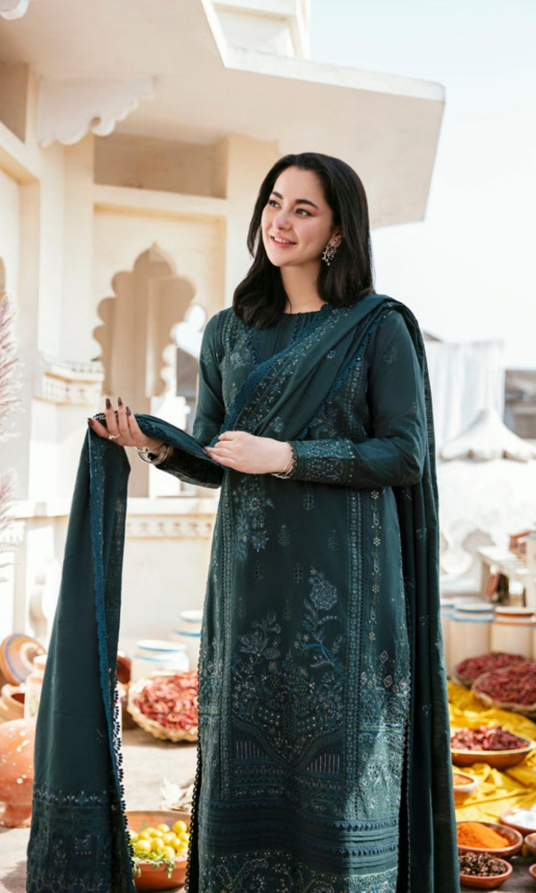 Maria.B 3PC Heavy Embroidered Lawn Suit