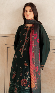 Jazmin - 3PC Embroidered Dhanak Suit