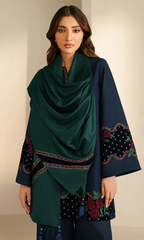Jazmine 3PC Heavy Embroidered Dhanak Suit ( Embroidered Dhanak Shawl ) JZM#1065
