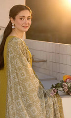 Qalamkar - 3PC Lawn Embroidered Suit - QLM 7099