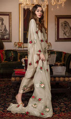 Bareeze - 3PC Embroidered Shamoz Silk Suit - BR13