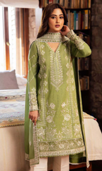 Maria.B 3PC Heavy Embroidered Lawn Suit Full Embroidered Lawn Dupatta
